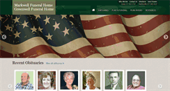 Desktop Screenshot of markwellfuneralhome.com