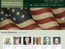 Tablet Screenshot of markwellfuneralhome.com